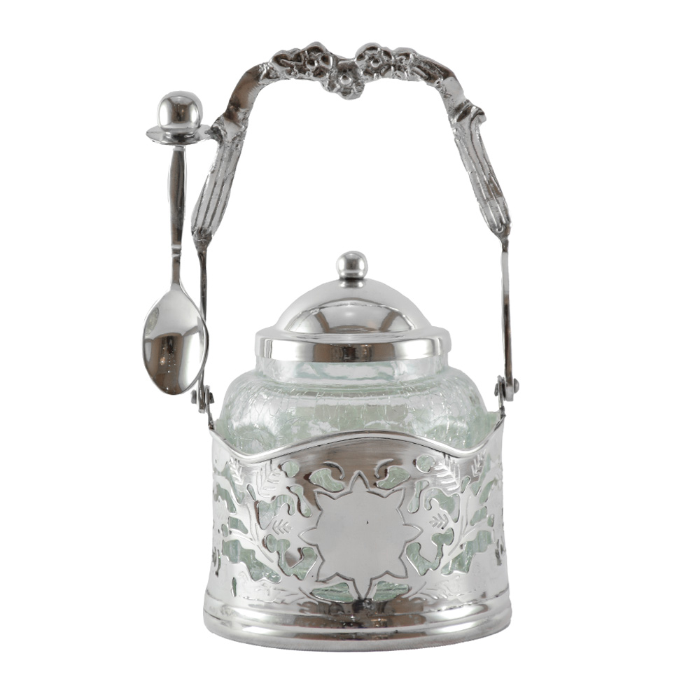 ظرف مربا به همراه قاشق