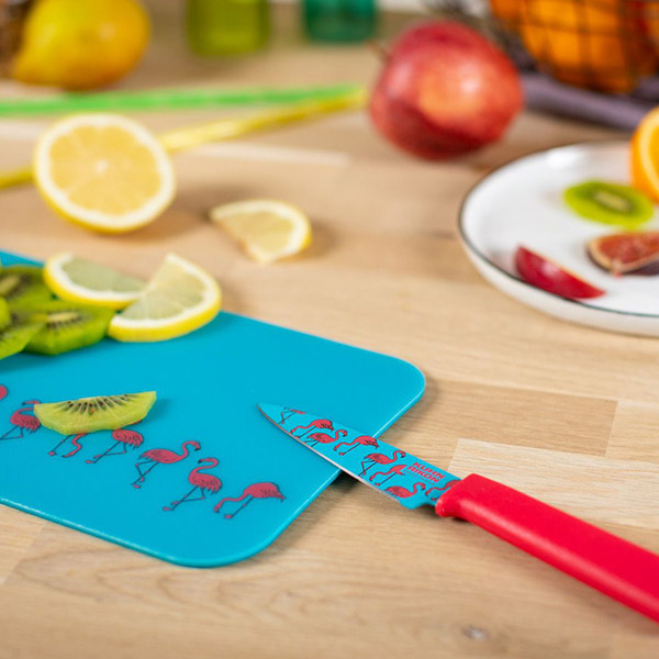 ست تخته برش و چاقو غلافدار فلامینگ - تصویر 2